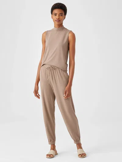 Eileen Fisher Fine Jersey Jogger Pant In Pink