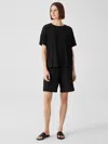 Eileen Fisher Fine Jersey Shorts In Black