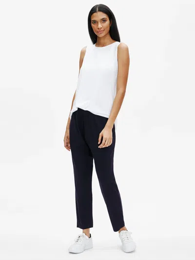 Eileen Fisher Fine Jersey Slouchy Pant In Black