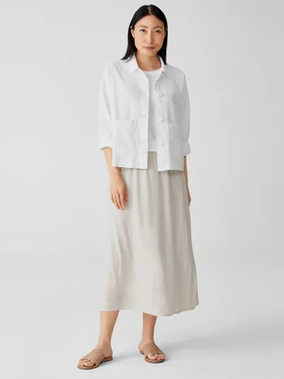 Eileen Fisher Fine Jersey Straight Skirt In Neutral
