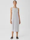 Eileen Fisher Fine Jersey Tank Dress In Gray