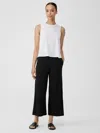 Eileen Fisher Fine Jersey Wide-leg Pant In Black