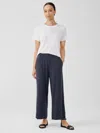 Eileen Fisher Fine Jersey Wide-leg Pant In Blue