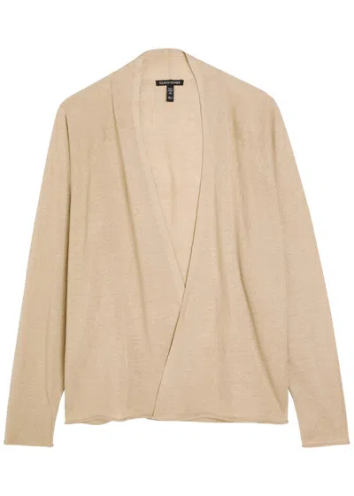 Eileen Fisher Fine-knit Linen-blend Cardigan