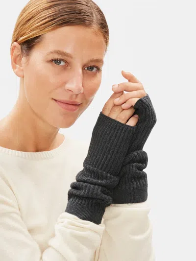 Eileen Fisher Fine Merino Glovelettes In Responsible Wool In Gray