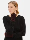 Eileen Fisher Fine Merino Glovelettes In Responsible Wool In Brown
