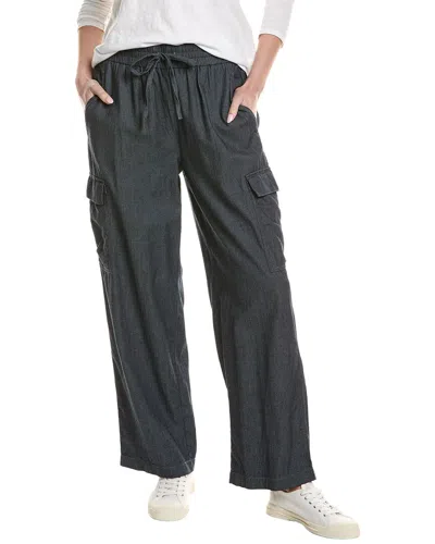 Eileen Fisher Flare Cargo Pant In Black