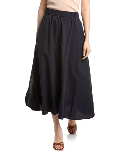 Eileen Fisher Flare Skirt In Blue