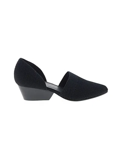 Pre-owned Eileen Fisher Flats In Black