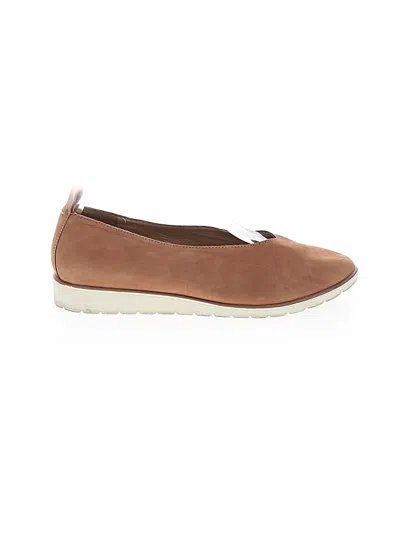 Pre-owned Eileen Fisher Flats In Brown