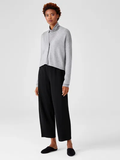 Eileen Fisher Flex Ponte Lantern Pant In Black