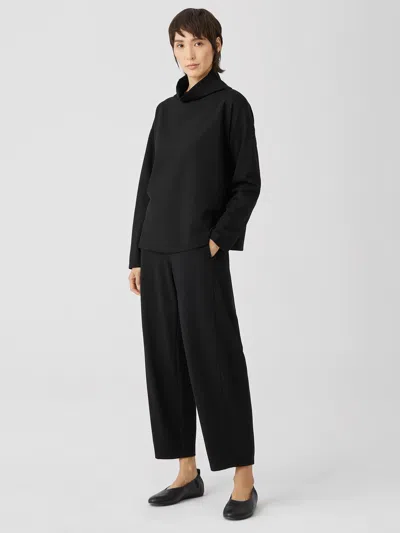 Eileen Fisher Flex Ponte Lantern Pant In Black