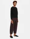 Eileen Fisher Flex Ponte Lantern Pant In Brown