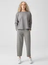 Eileen Fisher Flex Ponte Lantern Pant In Gray