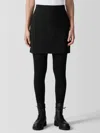 Eileen Fisher Flex Ponte Mini Skirt In Black