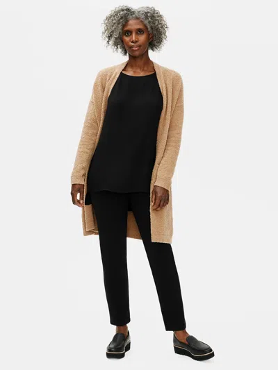 Eileen Fisher Flex Ponte Slim Ankle Pant In Black