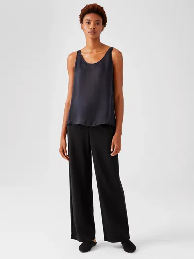 Eileen Fisher Flex Ponte Straight Pant In Black