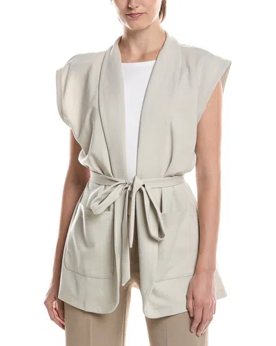 Eileen Fisher Flex Ponte Vest In Neutral