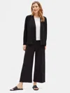Eileen Fisher Flex Tencel Ponte Jacket In Black