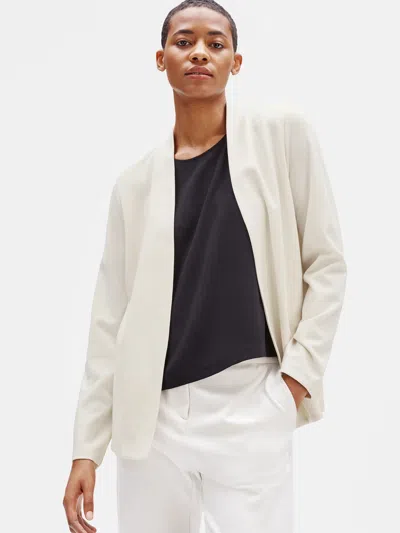 Eileen Fisher Flex Tencel Ponte Jacket In Neutral