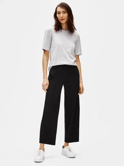 Eileen Fisher Flex Tencel Ponte Lantern Pant In Black