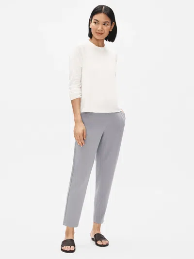 Eileen Fisher Flex Tencel Ponte Slouchy Pant In Gray