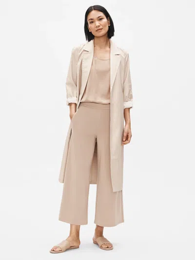Eileen Fisher Flex Tencel Ponte Wide-leg Pant In Neutral
