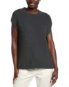 Eileen Fisher Fluff Cashmere-blend Sweater Vest In Gray