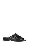 Eileen Fisher Folie Woven Leather Slide Sandals