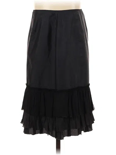 Pre-owned Eileen Fisher Formal Skirt In Black