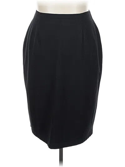 Pre-owned Eileen Fisher Formal Skirt In Black