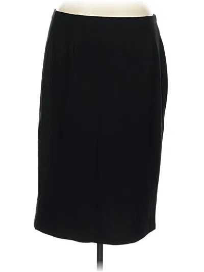 Pre-owned Eileen Fisher Formal Skirt In Black