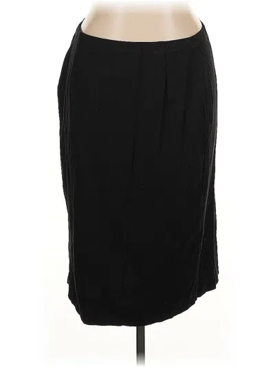 Pre-owned Eileen Fisher Formal Skirt In Black