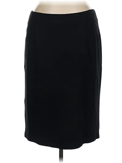 Pre-owned Eileen Fisher Formal Skirt In Black