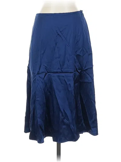 Pre-owned Eileen Fisher Formal Skirt In Blue