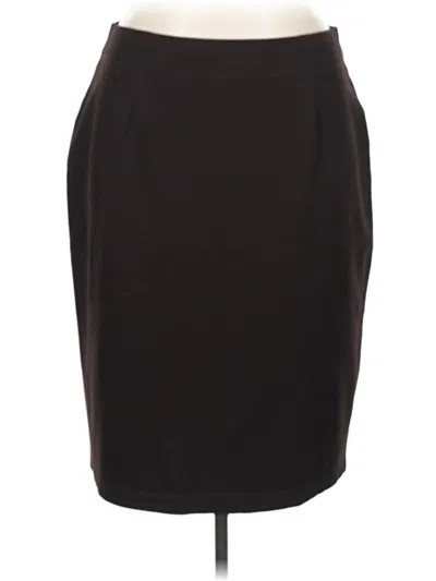 Pre-owned Eileen Fisher Formal Skirt In Brown