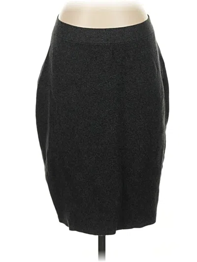 Pre-owned Eileen Fisher Formal Skirt In Gray
