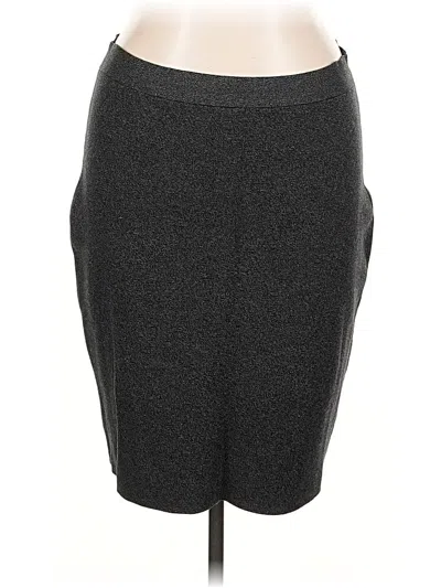 Pre-owned Eileen Fisher Formal Skirt In Gray