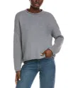 Eileen Fisher Funnel Neck Sweater In Gray