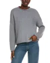 Eileen Fisher Funnel Neck Sweater In Gray