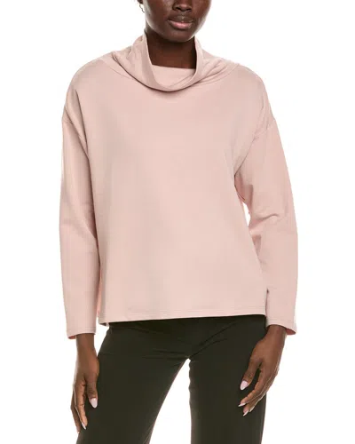 Eileen Fisher Funnel Top In Pink