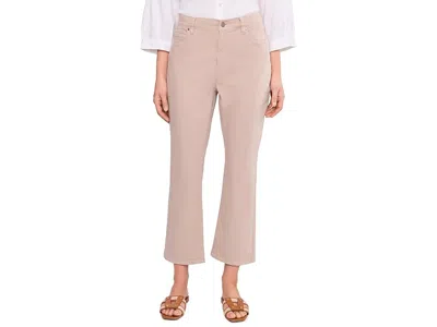 Eileen Fisher Garment Dyed Cotton Stretch Denim Ankle Kick Jeans In Brown