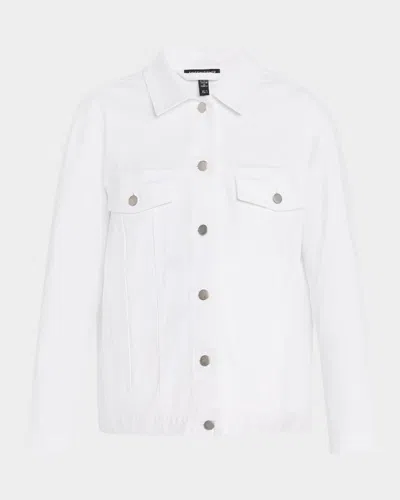 Eileen Fisher Garment-dyed Organic Cotton Denim Jacket