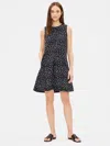 Eileen Fisher Hand-printed Organic Cotton Dress In Multi