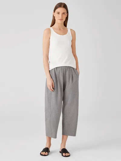 Eileen Fisher Heathered Organic Cotton Lantern Pant In Gray