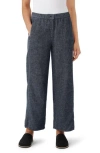 Eileen Fisher Wide Ankle Pant In Denim In Denim