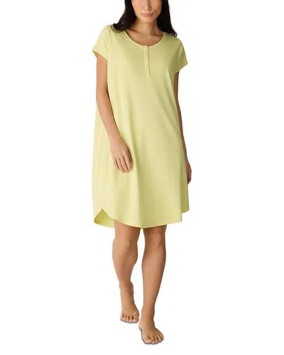 Eileen Fisher Henley Organic Cotton Dress In Green