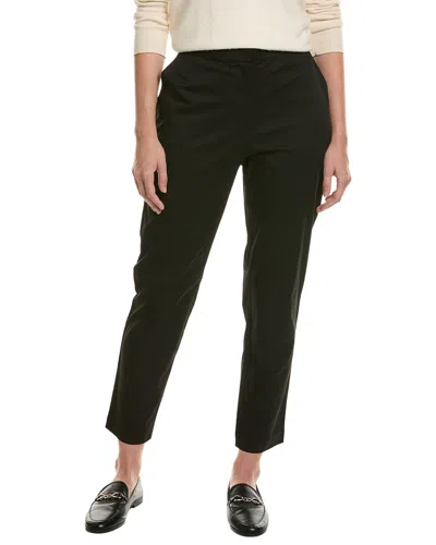 Eileen Fisher Hi Waist Slim Ankle Pant In Black