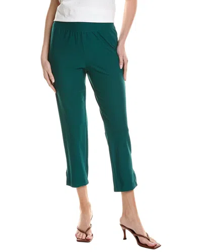 Eileen Fisher Hi Waisted Slim Crop Pant In Green