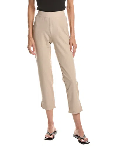 Eileen Fisher Hi Waisted Slim Crop Pant In Neutral